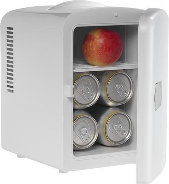 Koelkast: Denver Mini koelkast MFR400 - Koelbox 4L (6 blikjes) - 12V Auto Aansluiting - 240V - Koelen & Verwarmen - Wit, van het merk Denver