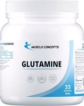 Glutamine poeder | Muscle Concepts - Aminozuren poeder 500 gr (33 servings)