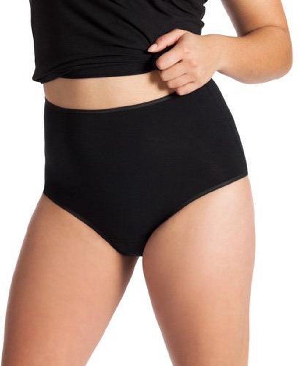 UnderWunder Maxislip – absorberend ondergoed – incontinentie urineverlies vrouw – Zwart maat 40/42