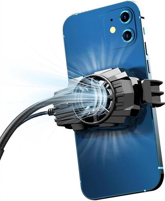 Draagbare oplaadbare telefoonkoeler Draadloze magnetische stille telefoon Gaming-koelventilatorradiator voor het spelen van games Video kijken  202192403