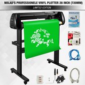 Nolad® Vinyl Plotter 28 INCH (720mm)  |  Snijplotter  | VinylSnijder | Plotter | Plotter Machine | Complete xl set met Signmaster software | Zwart