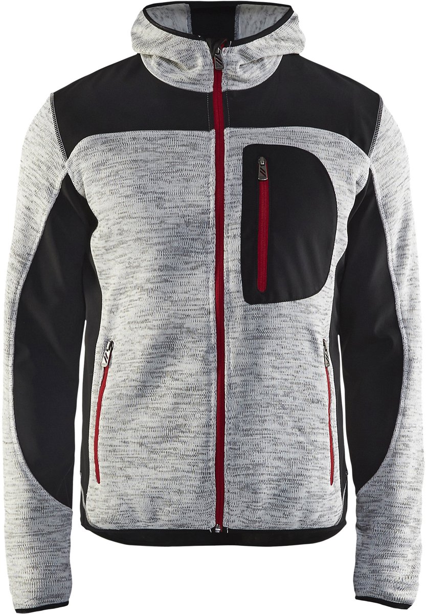 Blaklader Gebreid vest met softshell 4930-2117 mêlee Zwart