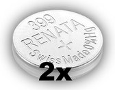 Pile bouton pour montre RENATA 399 / SR927W Oxyde d'argent 2 (deux) pièces