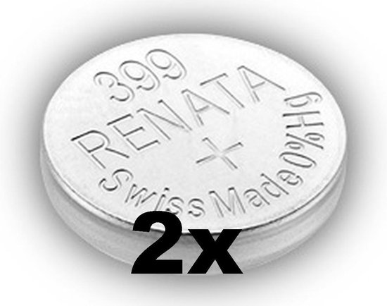 RENATA 399 /  SR927W zilveroxide knoopcel horlogebatterij 2 (twee) stuks