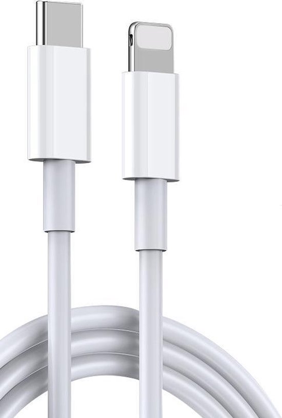 iPhone 14&13 lightning naar USB-C kabel - 1m wit - data- en oplaadkabel type-C - Apple - iPhone/iPad/iPod