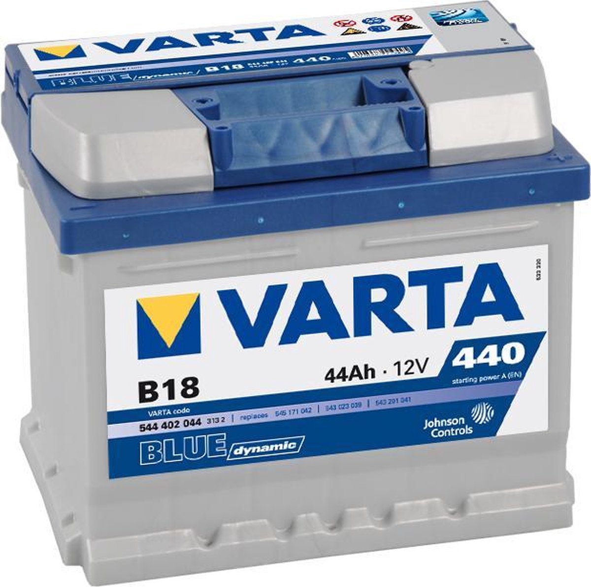 Batterie de démarrage Varta Blue Dynamic B18 12V 44Ah | bol