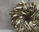 Krans Palmflower | Green sage | Pastel Groen | 25cm