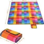 DETEX Picknickkleed 200x200cm XXL Waterdicht Geïsoleerd Opvouwbaar Pixel