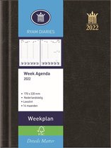 Agenda 2022 Ryam Weekplan Mundior 7dagen/2pagina's zwart