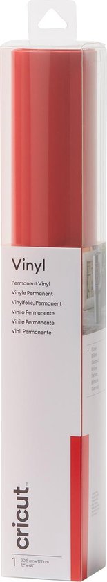 Cricut Premium Vinyl Permanent 30x120cm (Tomato Red)