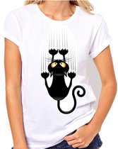 T-shirt kat nagels - dames t-shirt
