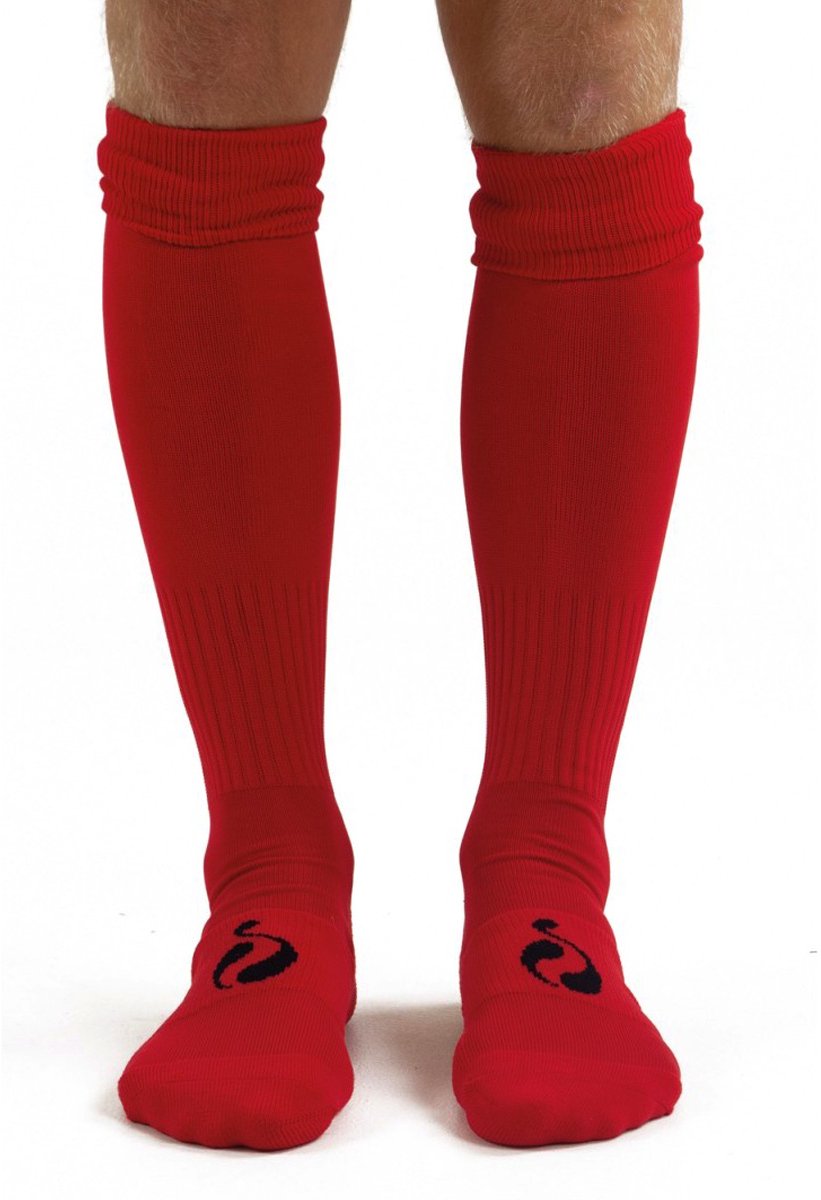 Teamsportkousen - Rood/Zwart