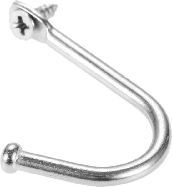SIRO Kapstokhaak - 6x - zwart - aluminium - 5,4 x 3,7 cm - haakje | Fun en Feest