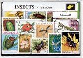 Insekten – Luxe postzegel pakket (A6 formaat) : collectie van 25 verschillende postzegels van insekten – kan als ansichtkaart in een A6 envelop - authentiek cadeau - kado tip - ges