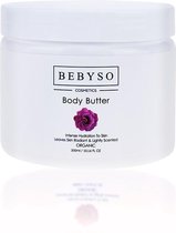 BEBYSO Organic Body Butter - Rozen 300ml. 100% Vegan & natuurlijke ingrediënten. Dierproefvrij.