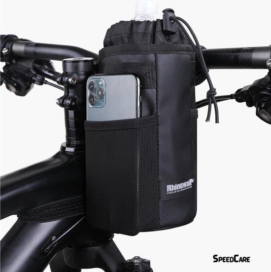 Rhinowalk® Bidonhouder met Klittenband - Bidonhouder Stuur - Fietstas Stuur - Bidonhouder Fiets met Klittenband — afbeelding 5