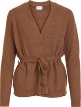 VILA VIRIL BELT L/S KNIT CARDIGAN Dames Vest  - Maat M