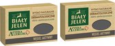 Bialy Jelen Allergie Natuurlijke Dermatologische Zeep met Actieve Koolstof - 2-Pack