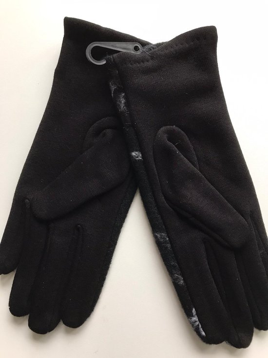 HEAT HOLDERS - Dames Gebreide Winter Thermo vingerloze Handschoenen zonder Vingers (Een maat, Zwart