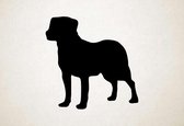 Silhouette hond - Entlebucher Mountain Dog - Entlebucher Sennenhond - XS - 25x25cm - Zwart - wanddecoratie