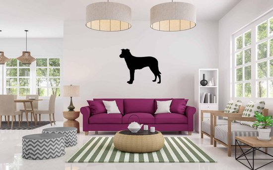 Silhouette chien - Chinook - S - 45x54cm - Zwart - décoration murale