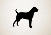 Silhouette hond - Central Asian Shepherd Dog - Centraal-Aziatische herdershond - M - 60x75cm - Zwart - wanddecoratie