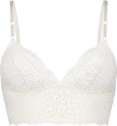 Hunkemöller Dames Lingerie Bralette Rose  - Wit - maat L