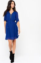LOLALIZA Mini jurk - Blauw - Maat 38