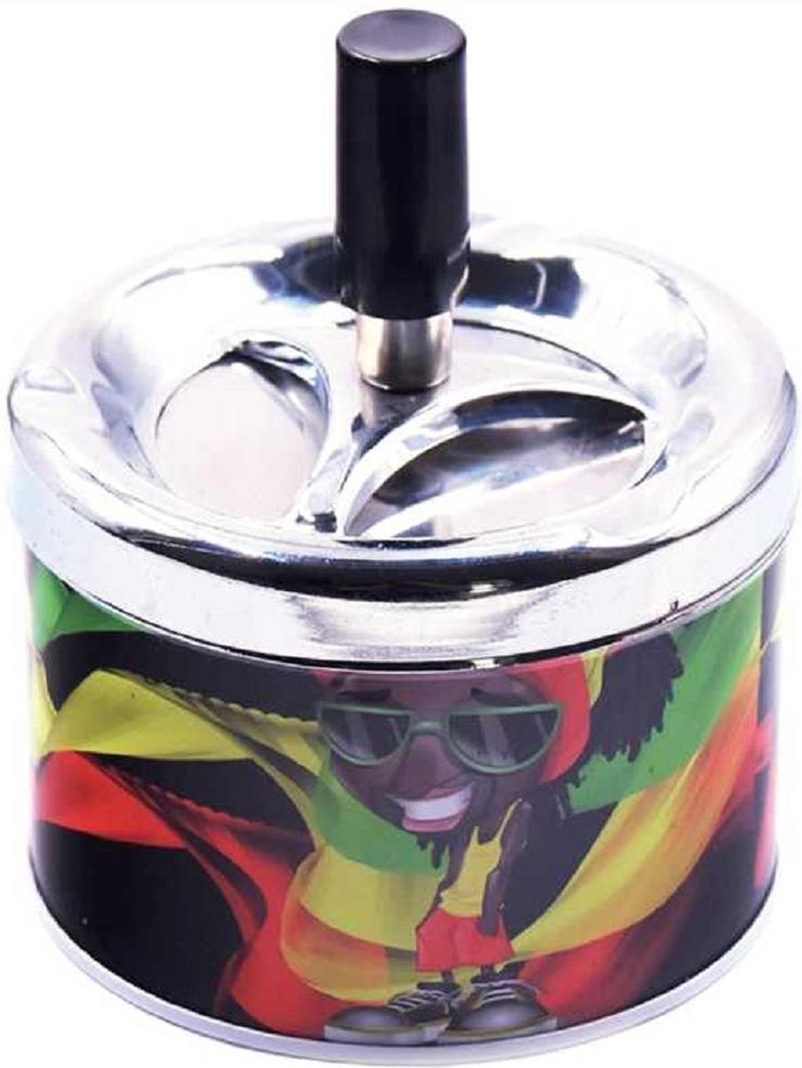 Draaiasbak tuinasbak voor binnen en buiten-SPINNING ASHTRAY (RASTAMAN)