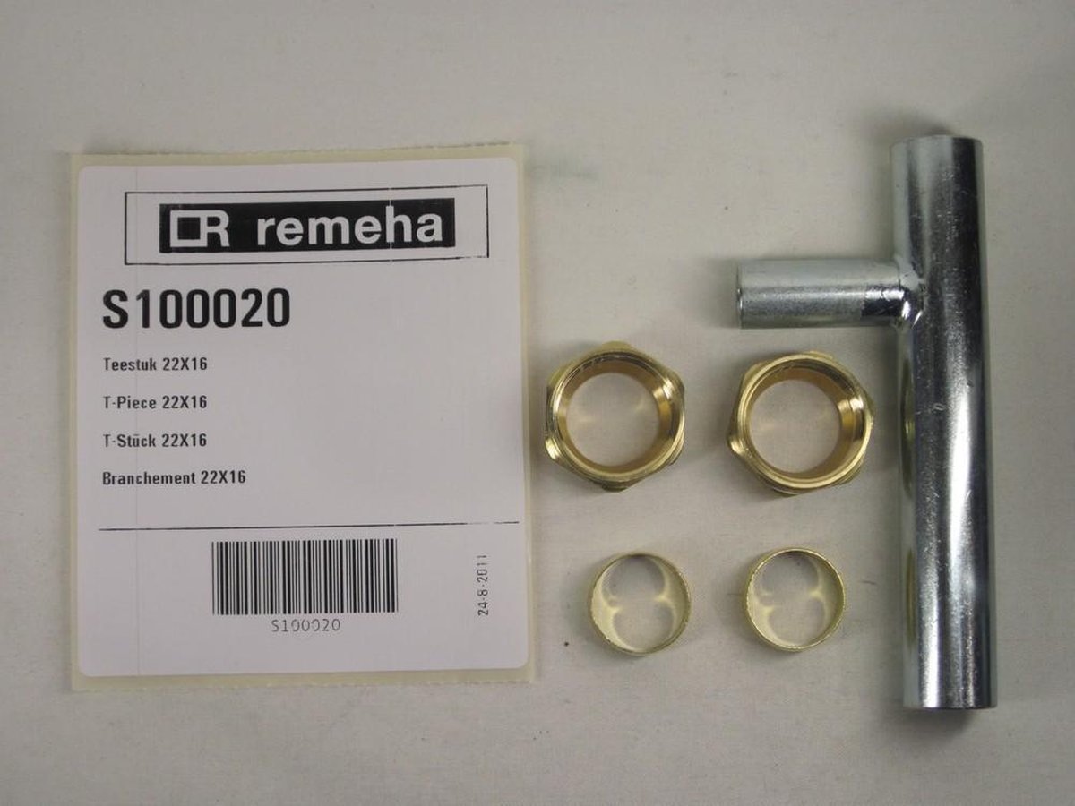 Remeha Avanta t-stuk 22x16
