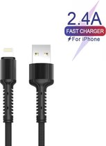 1m Lightning Kabel naar USB voor Oplader - 1 Meter Lightningcable - Oplaadkabel voor Apple iPhone XR / XS Max / XS / 8 (Plus) / 7 / 6 + voor Apple iPad 9.7 (2018 / 2017) / Pro / Mini / 2/3/4
