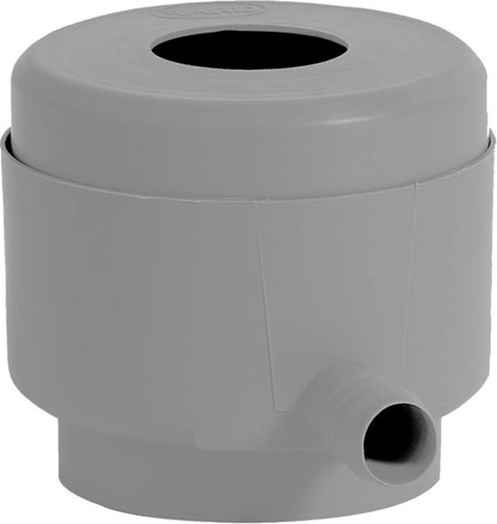 Garantia vulautomaat voor regenton- MET filter en bladvanger - Grijs - Regenpijp 70 tot 100 mm - Garantia