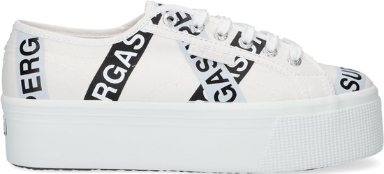 Superga 2790 Lettering Tape Lage sneakers - Dames - Wit - Maat 38