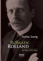 Boekomslag van 'Romain Rolland: Der Mann und das Werk' door Stefan Zweig, met een portret van een man met snor.