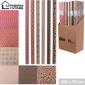 Fornord - Inpakpapier Kraft Assorti 200 x 70cm - Set van 6 soorten