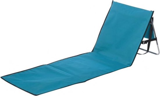 Opvouwbare strandstoel/mat met metalen rugsteun | bol.com