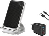 DrPhone FCD Pro - Smartphone Wireless Houder + Dock - Lader voor iPhone / Samsung + HALO Adapter - Thuislader - Zwart