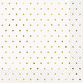 Servetten Confetti Goud 25cm 16st