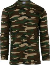 Fostex Garments - T-shirt long sleeve woodland (kleur: Woodland / maat: XL)