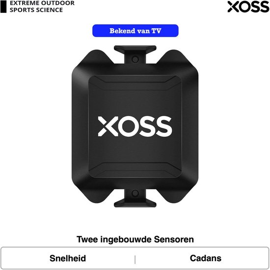 XOSS Cadans / Snelheidssensor voor Fietscomputer smartphone Bluetooth/ANT +  Dual mode... | bol