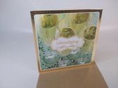10  Luxe uitnodigingskaarten - Uitnodiging - 10,8 x 10,8 cm - met kraft enveloppen