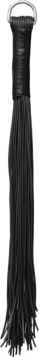 Goedkoopste XX-Dreamtoys – PVC zweep met leren handvat – Zwart