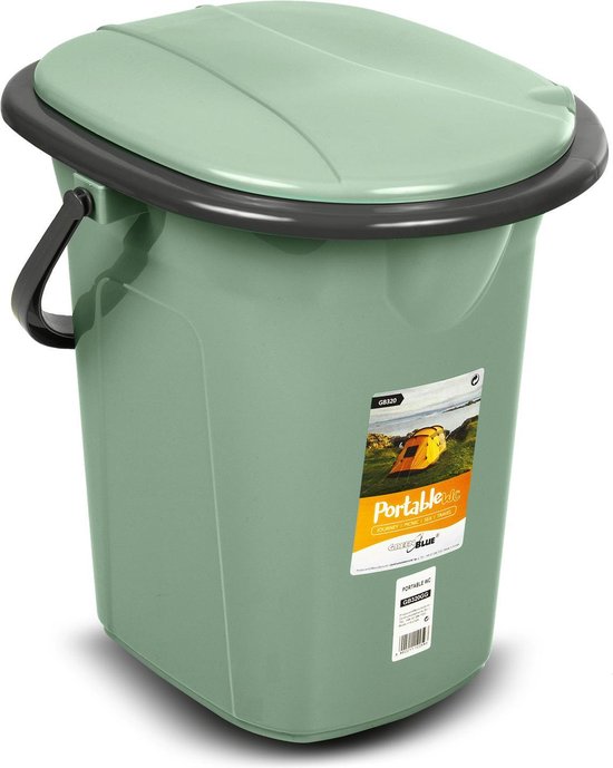 GreenBlue draagbaar toilet 19L – groen/grijs