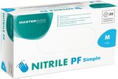 Master Glove Nitrile PF Simple Blauw  100 stuks maat S