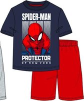 Spiderman pyjama - blauw - rood - Maat 140 / 10 jaar