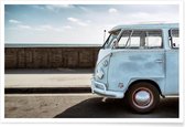 JUNIQE - Poster Wolfsburg Surf Blue Horizon -40x60 /Blauw