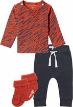 Noppies set(4delig) Broek Bowie, Shirt Yasumi met sokjes - Maat 62