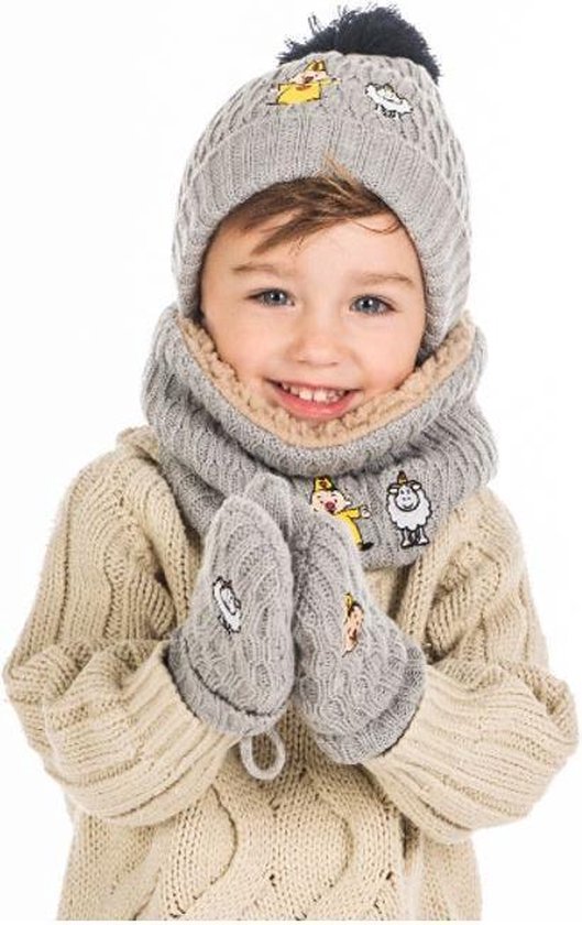 Bumba 3-delig winterset jongens - Sjaal - Muts - handschoenen | bol
