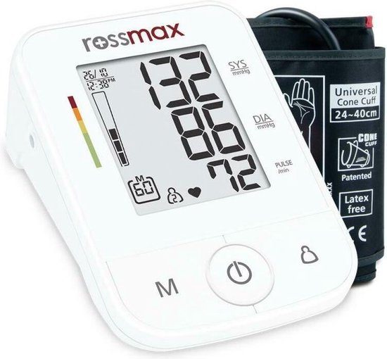 Rossmax X3 - Bloeddrukmeter Bovenarm Hartstichting - Klinisch Gevalideerd  -... | bol.com