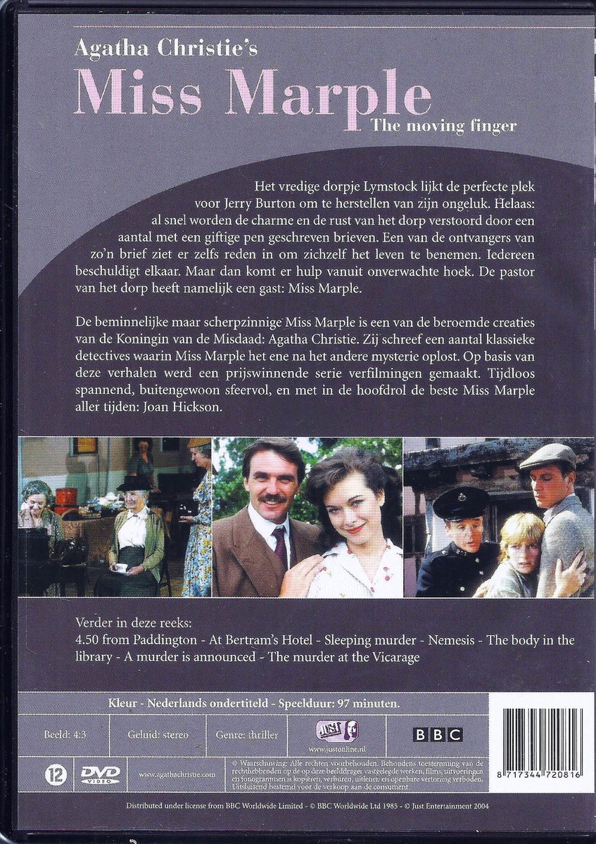 Miss Marple - Moving Finger (Dvd), Joan Hickson | Dvd's | bol.com